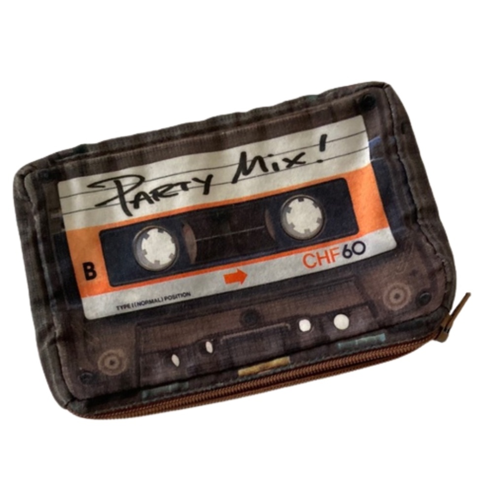 CASSETTE TAPE Little pouch bag coin purse mix tape cassette